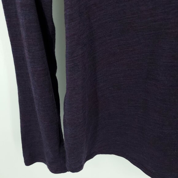 Seg'ments 100% Merino Wool Crew Neck Long Sleeve Base Layer Top L Purple - Picture 11 of 14